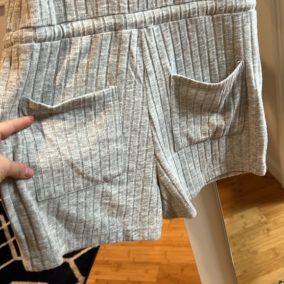 Chaser Gray Ribbed Jumpsuit - Picture 3 of 4